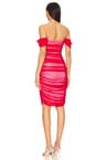 walter midi dress with winglet sleeves