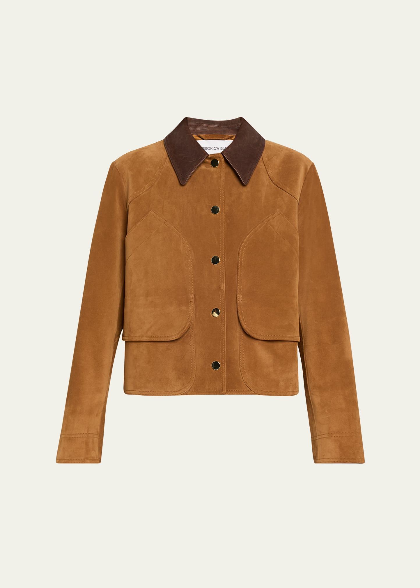 walters cropped suede jacket