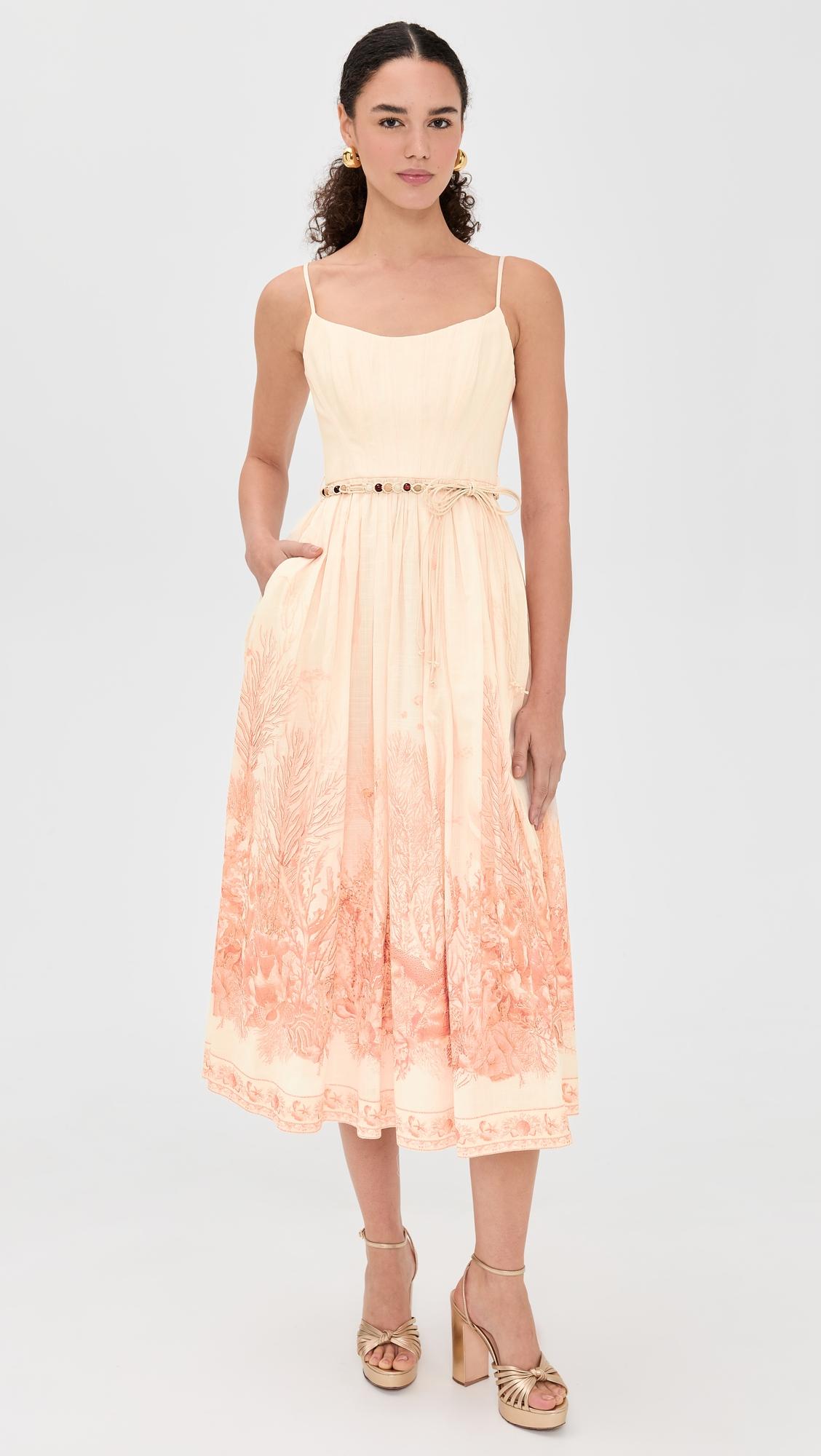 wanderlust corset midi dress