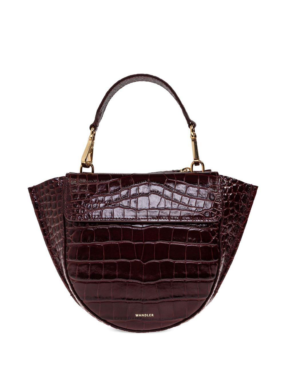 wandler wandler crocodile-embossed tote bag