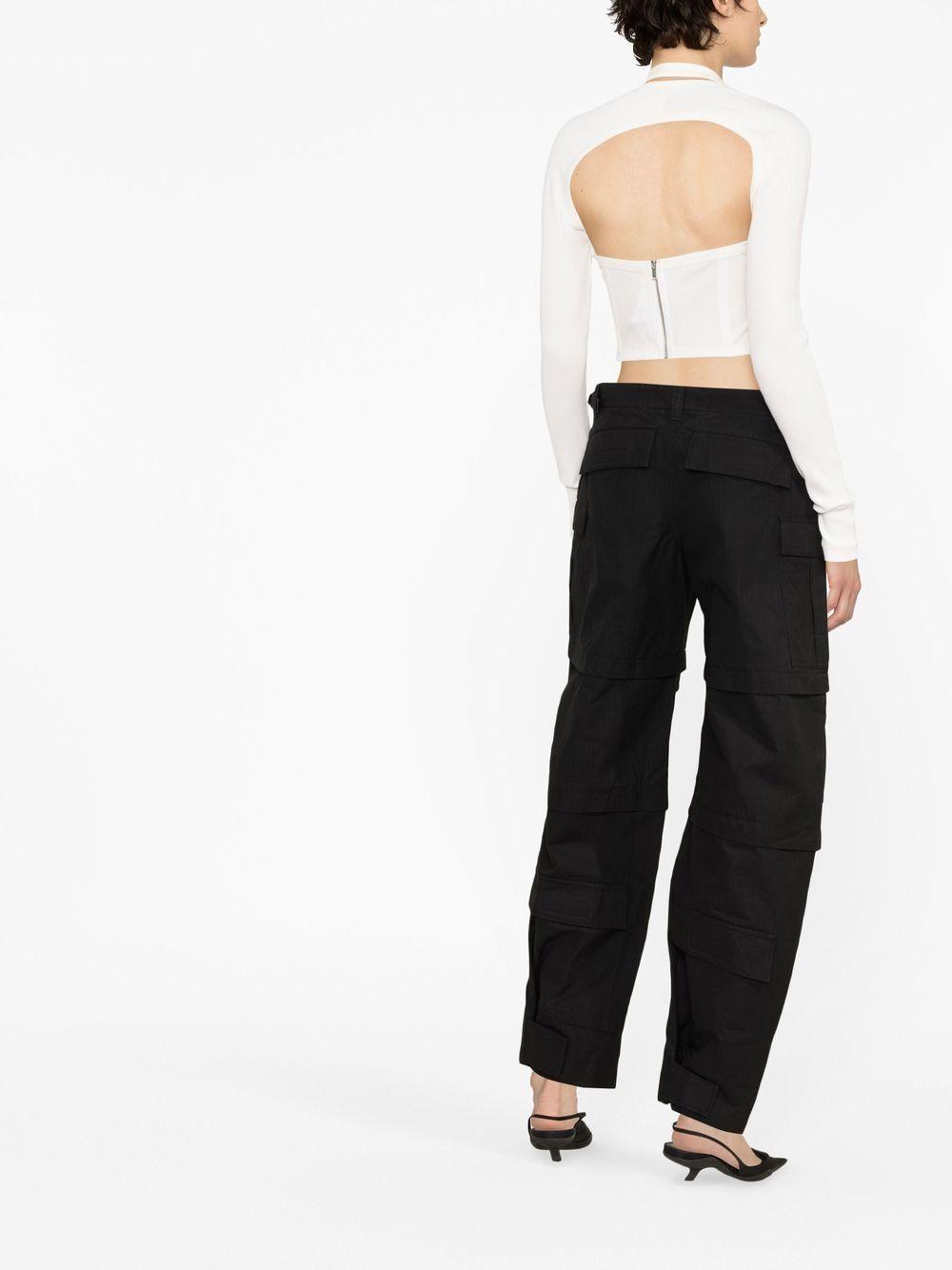 wardrobe nyc trousers black cotton - women