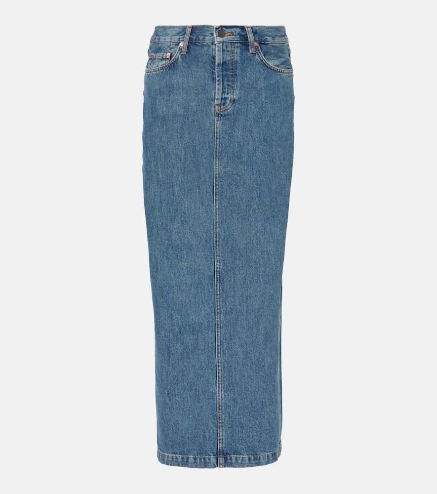 wardrobe. nyc denim maxi skirt