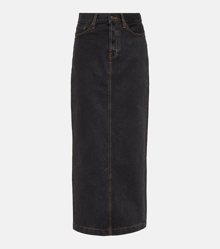 wardrobe. nyc denim maxi skirt