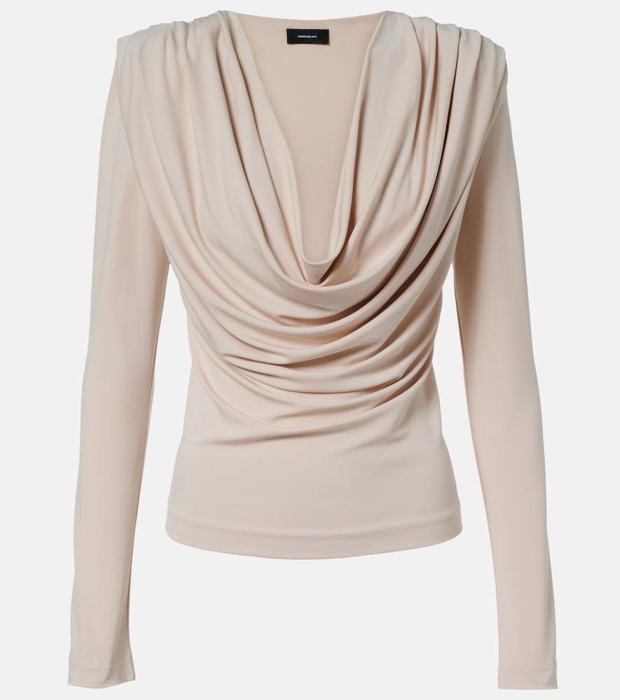 wardrobe. nyc draped jersey top