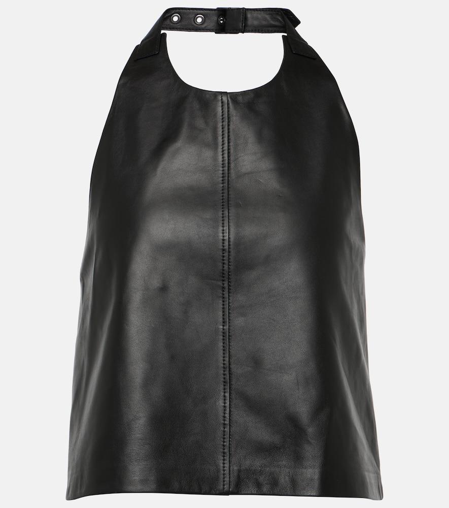 wardrobe. nyc halterneck leather top