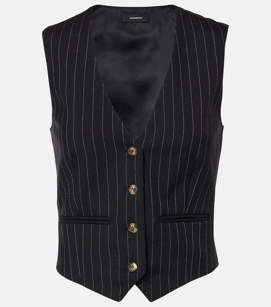 wardrobe. nyc pinstripe wool vest