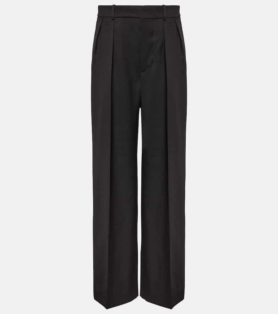 wardrobe. nyc pleated virgin wool wide