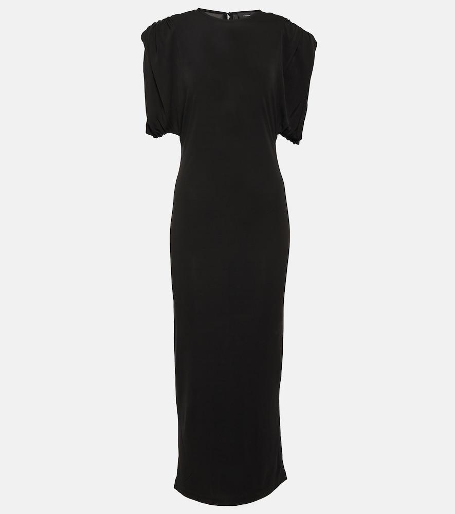 wardrobe. nyc ruched jersey midi dress