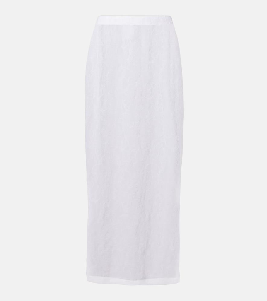 wardrobe. nyc sheer lace midi skirt