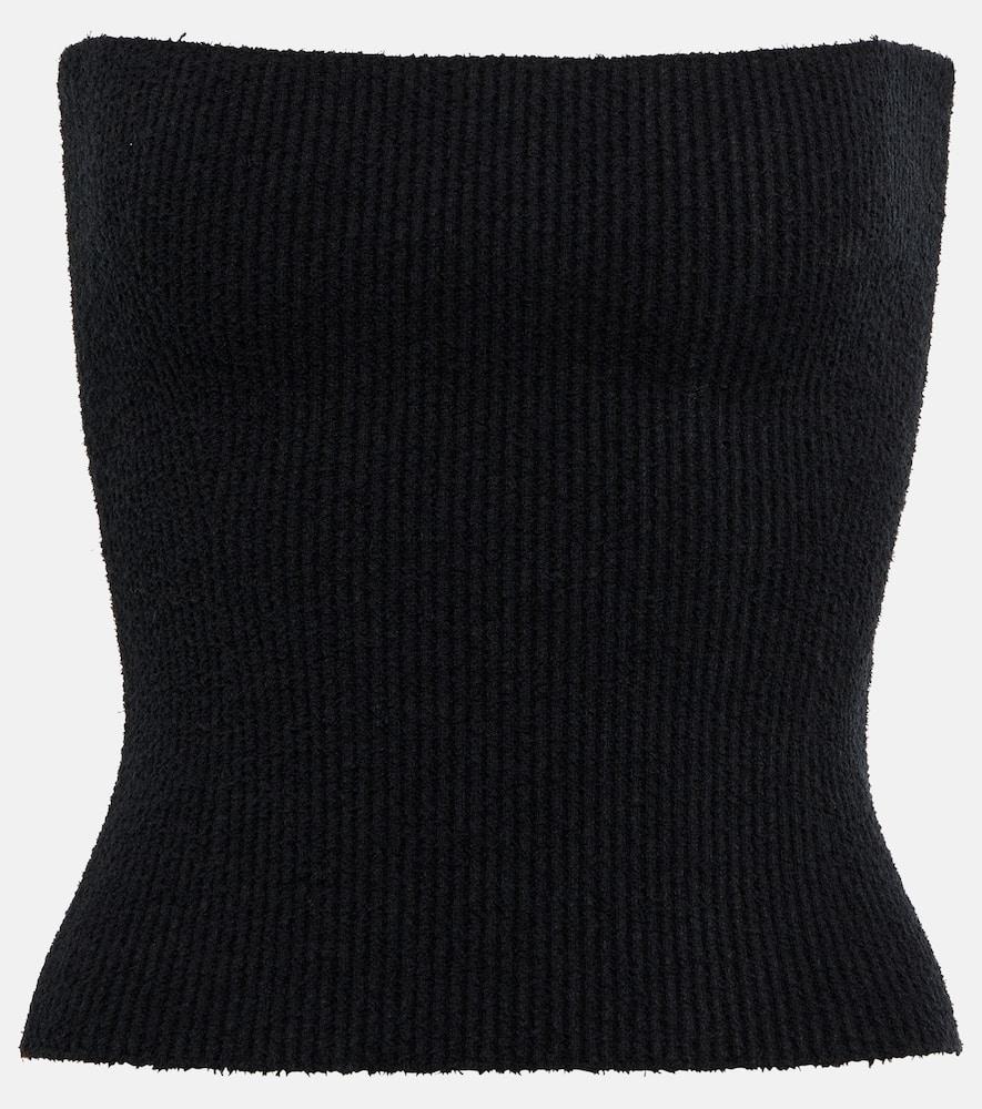 wardrobe. nyc strapless ribbed cotton top