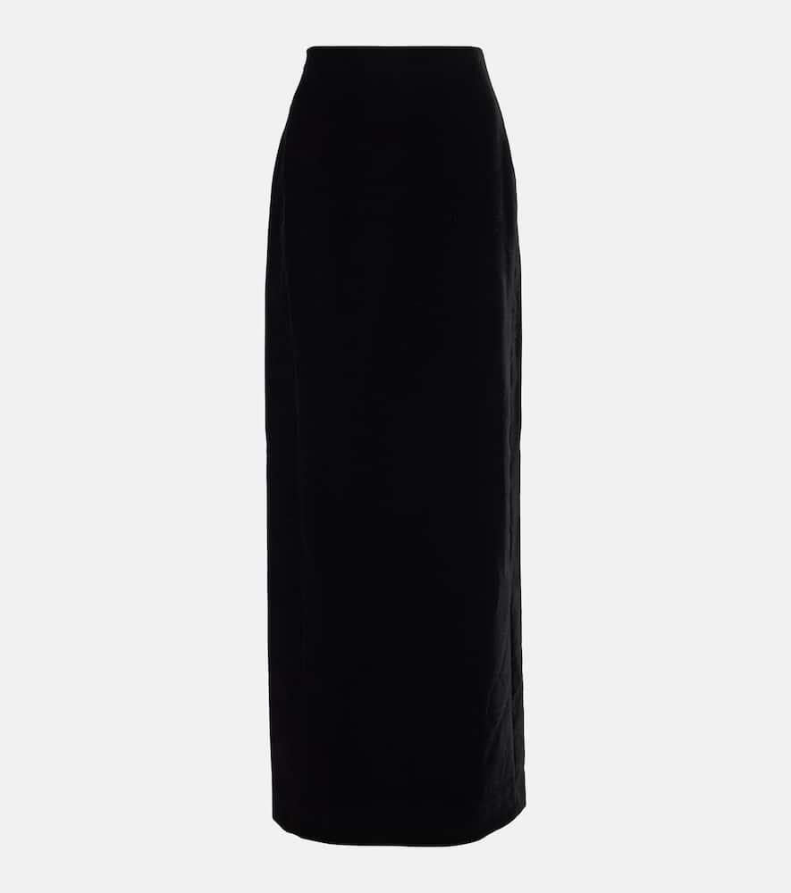 wardrobe. nyc velvet maxi skirt