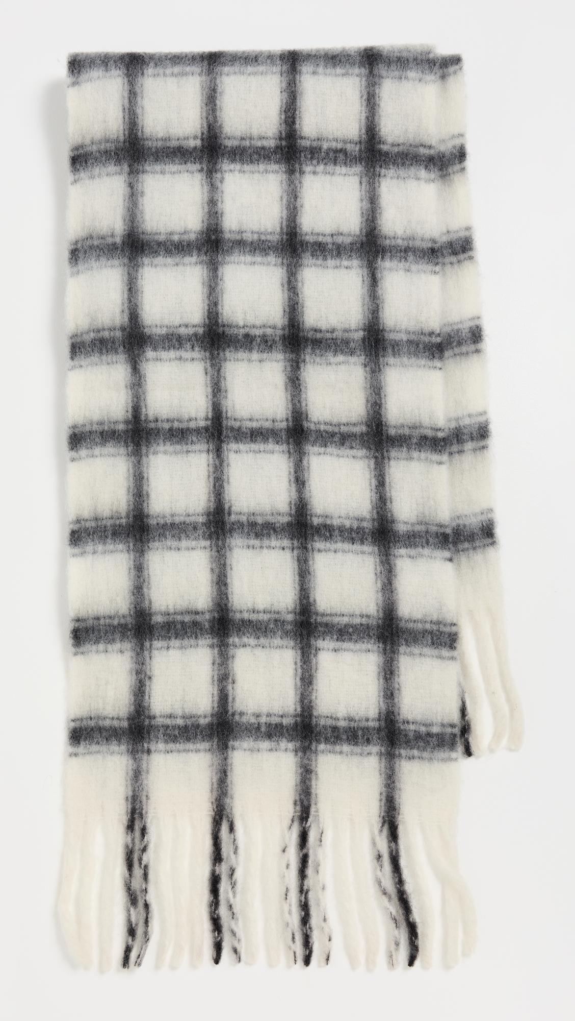 warm window plaid scarf