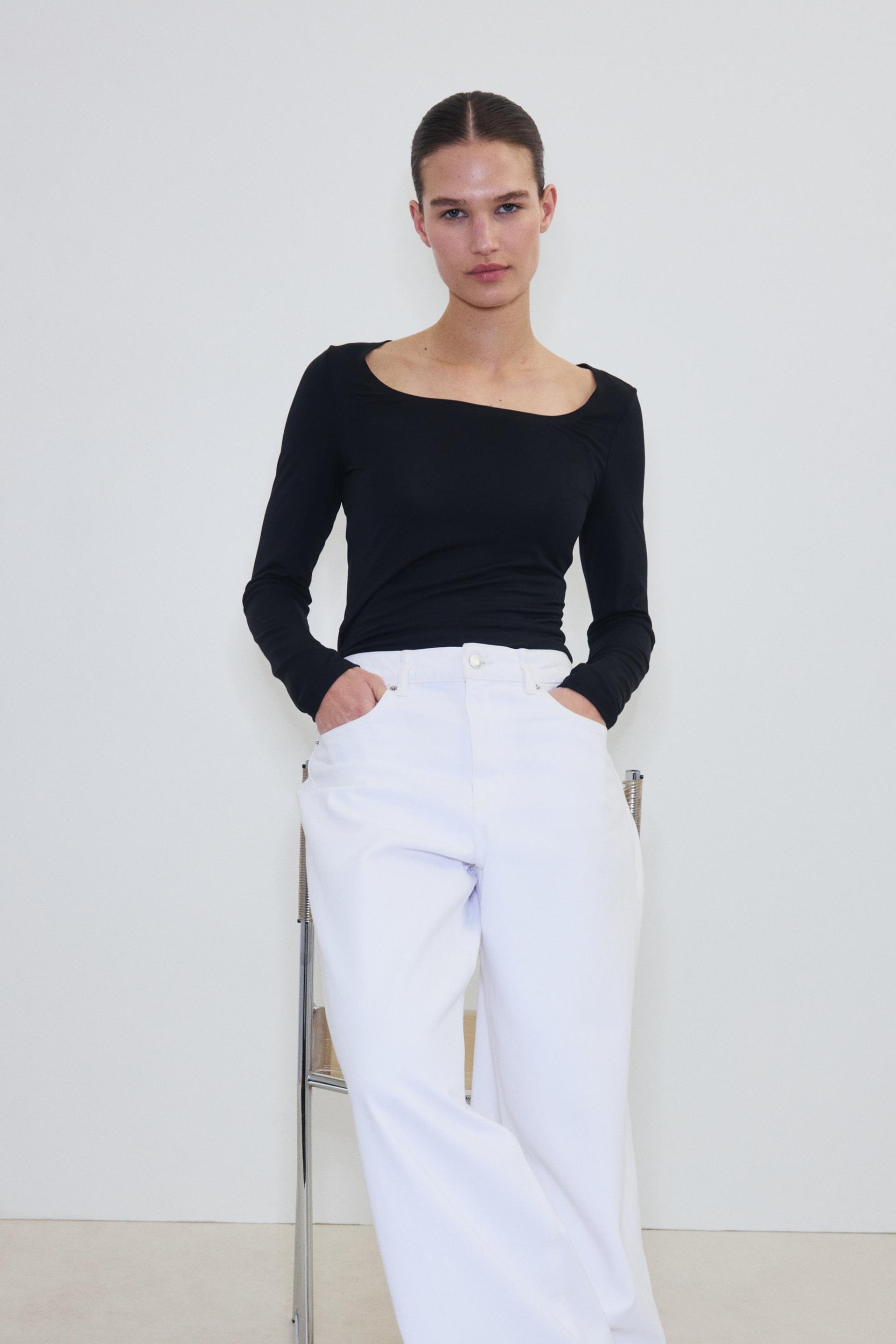 warming slim-fit long-sleeved top
