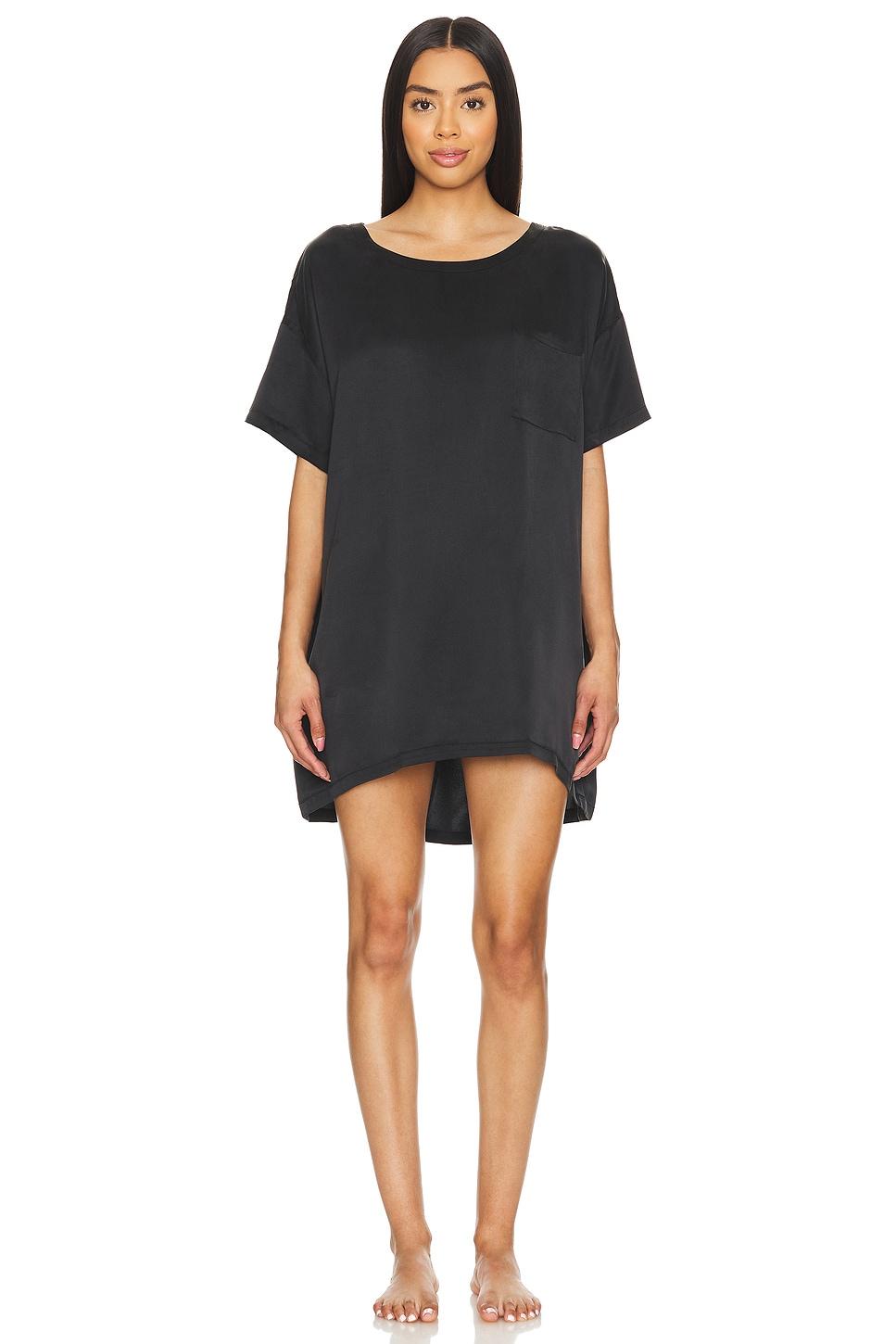 washable silk oversized sleep tee