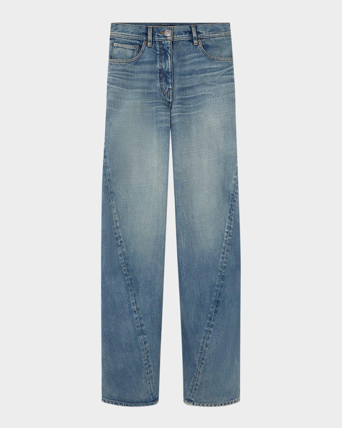 washed 2000s straight leg jeans