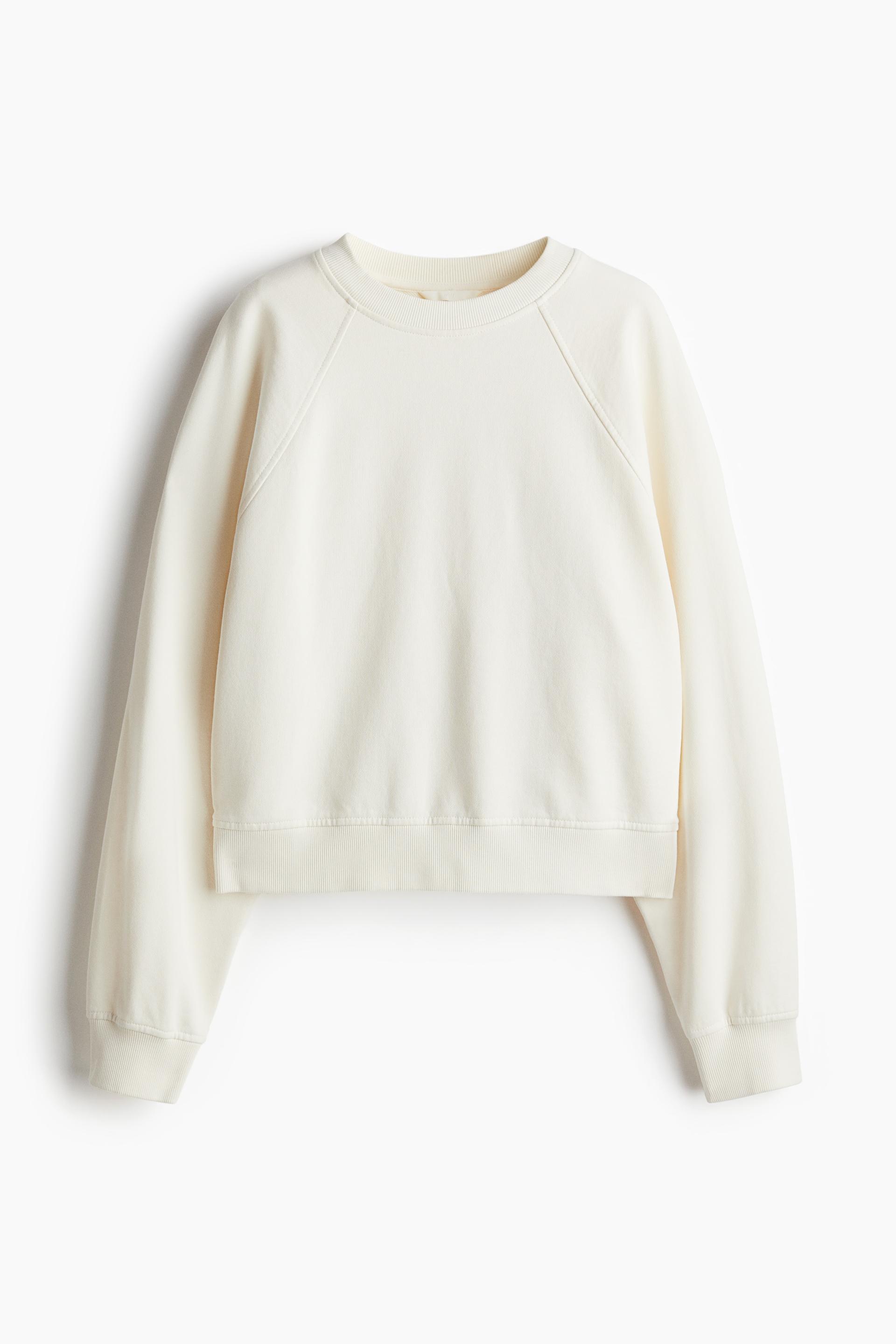 washed cotton sweatshirt