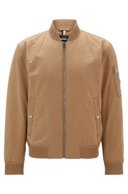 water-repellent jacket in a regular fit- light beige men's casual jackets