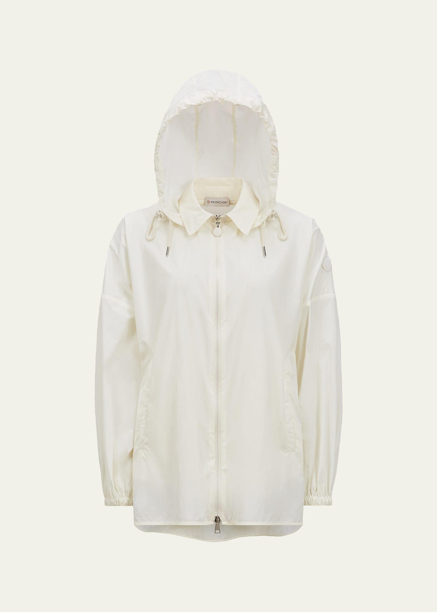 water-repellent shirt with removable hood