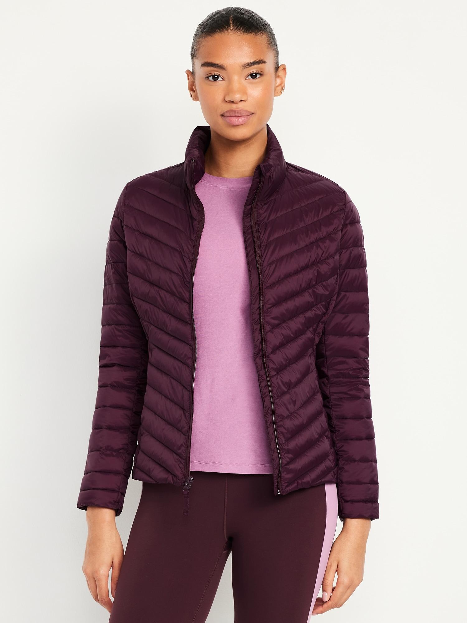 water-resistant narrow-channel puffer jacket