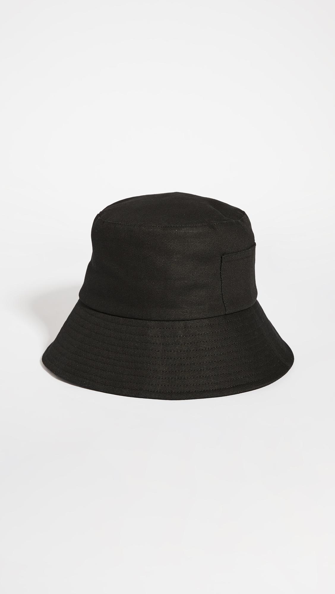 wave canvas bucket hat