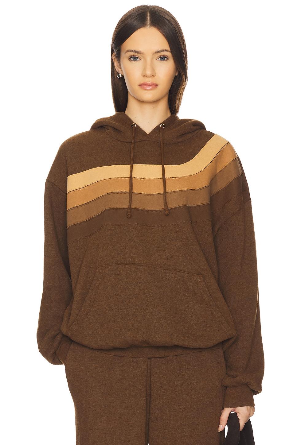 wave stripe 4 relaxed pullover hoodie