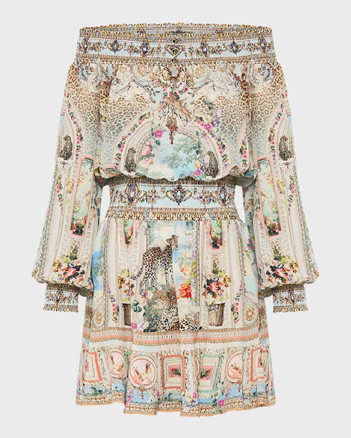 we always have alexandria off-shoulder mini dress