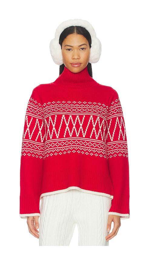 we norwegians setesdal pullover in red.