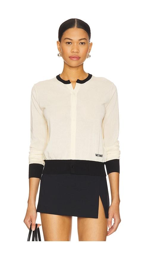 we11done knit cardigan in yellow.