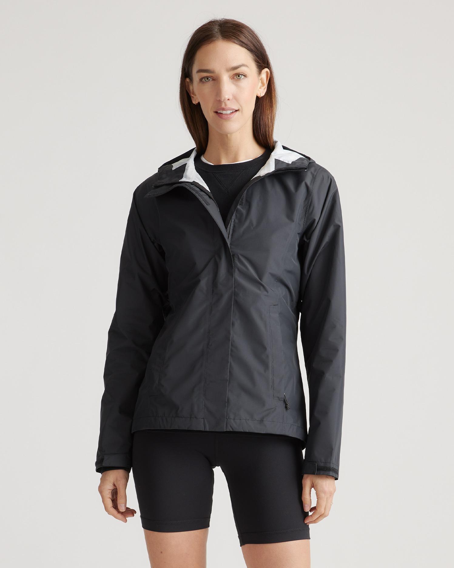 weatherproof short rain shell jacket