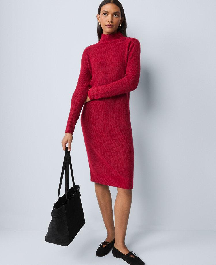 weekend collection ribbed button sweater dress