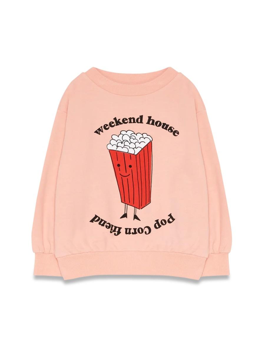 weekend house kids popcorn sweatshirt
