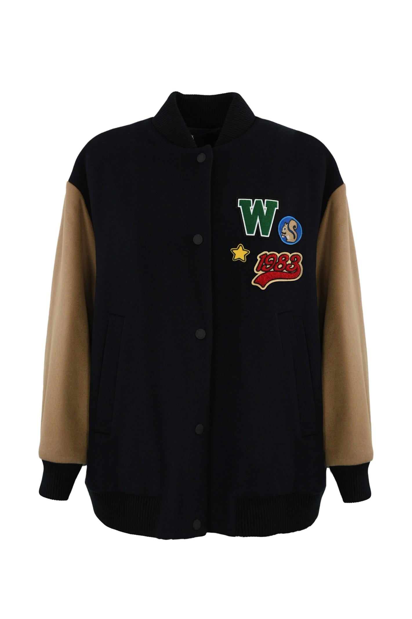 weekend max mara adorni bomber jacket in wool