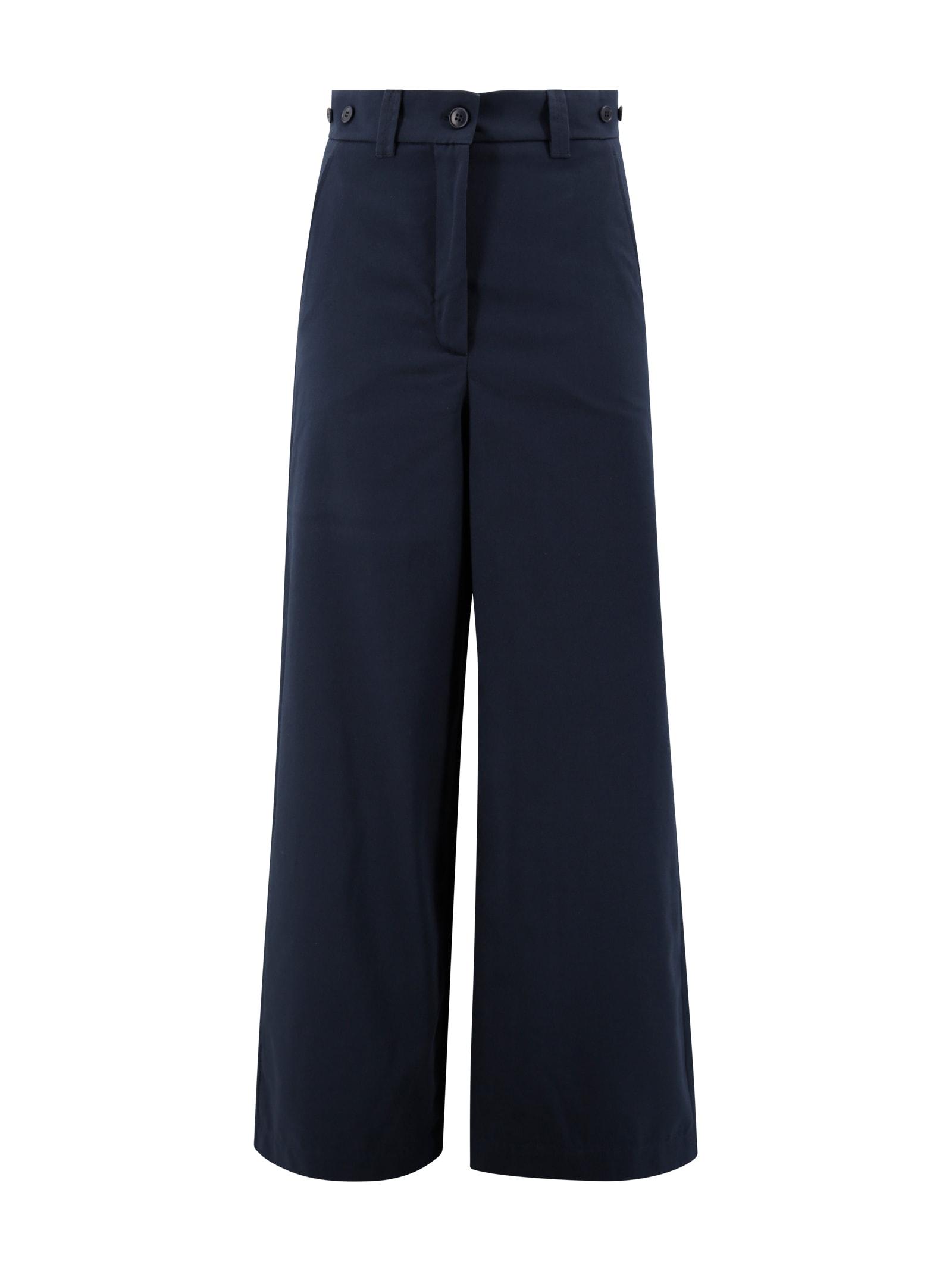 weekend max mara alfeo trousers in cotton gabardine