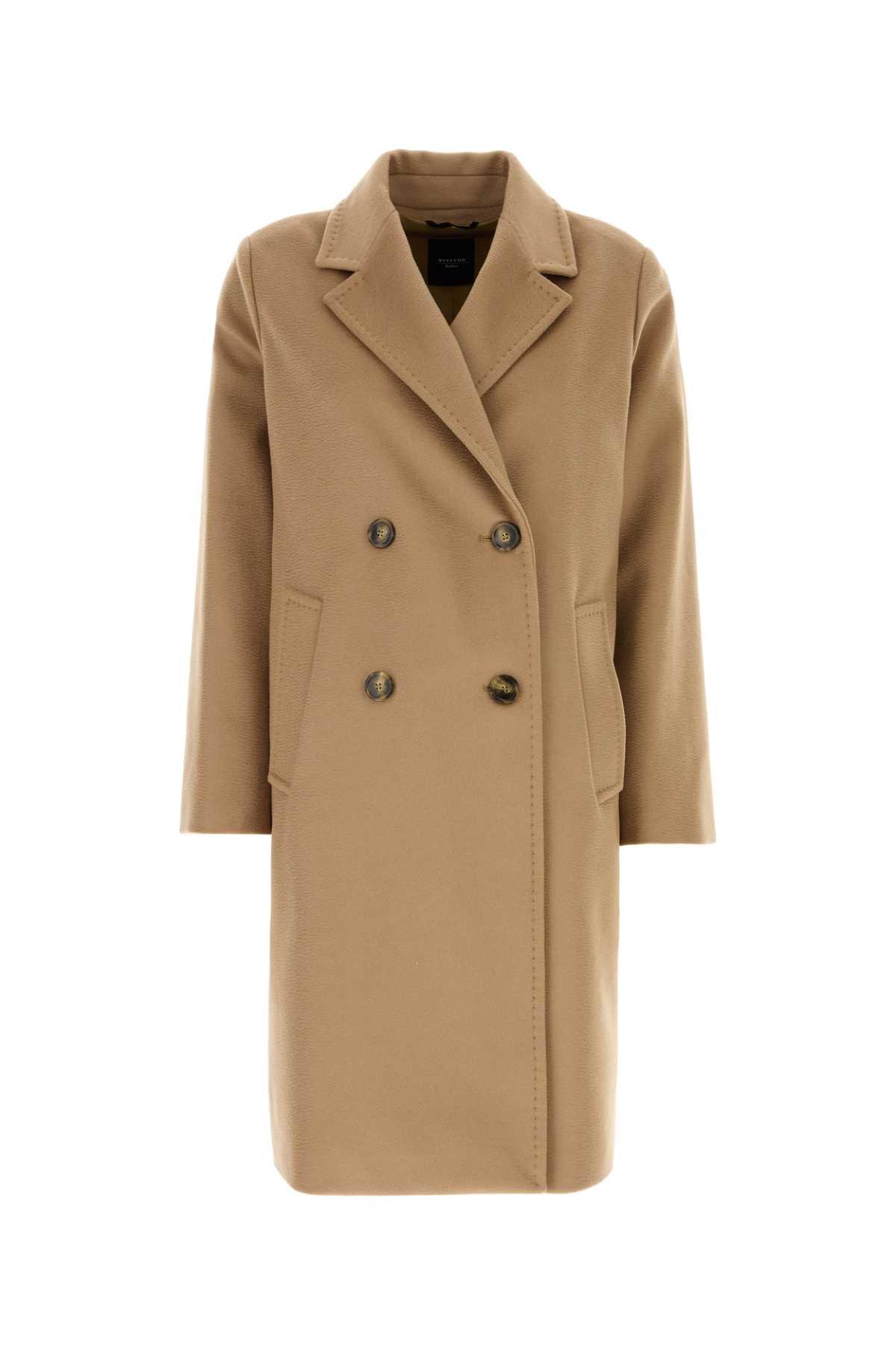 weekend max mara beige wool zum coat