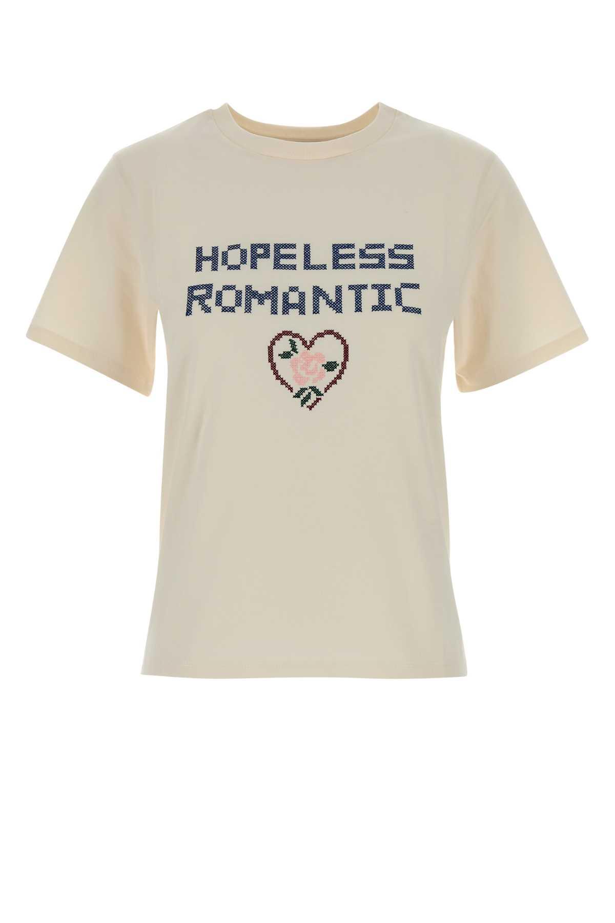 weekend max mara cream cotton west t-shirt