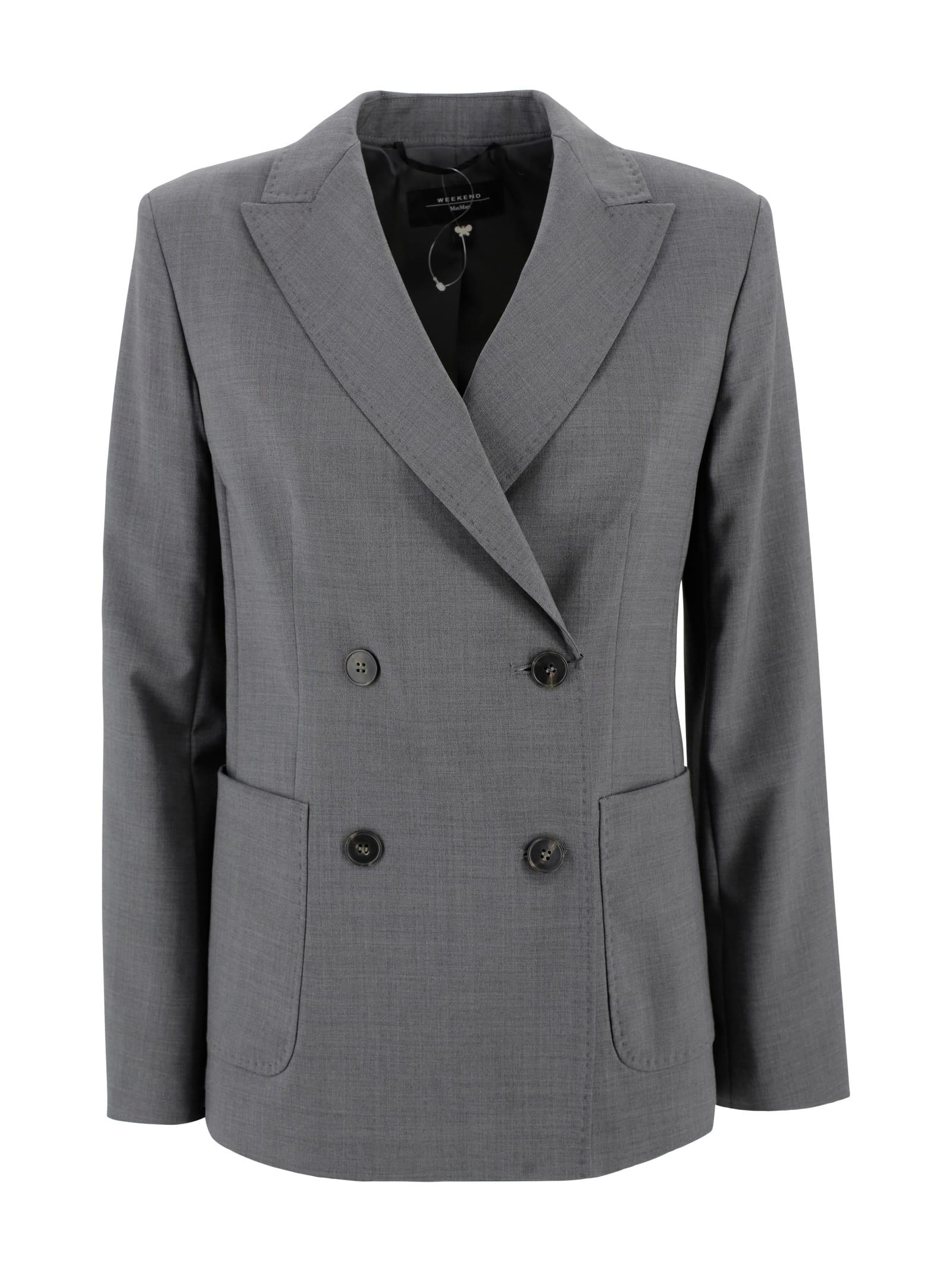 weekend max mara double-breasted blazer