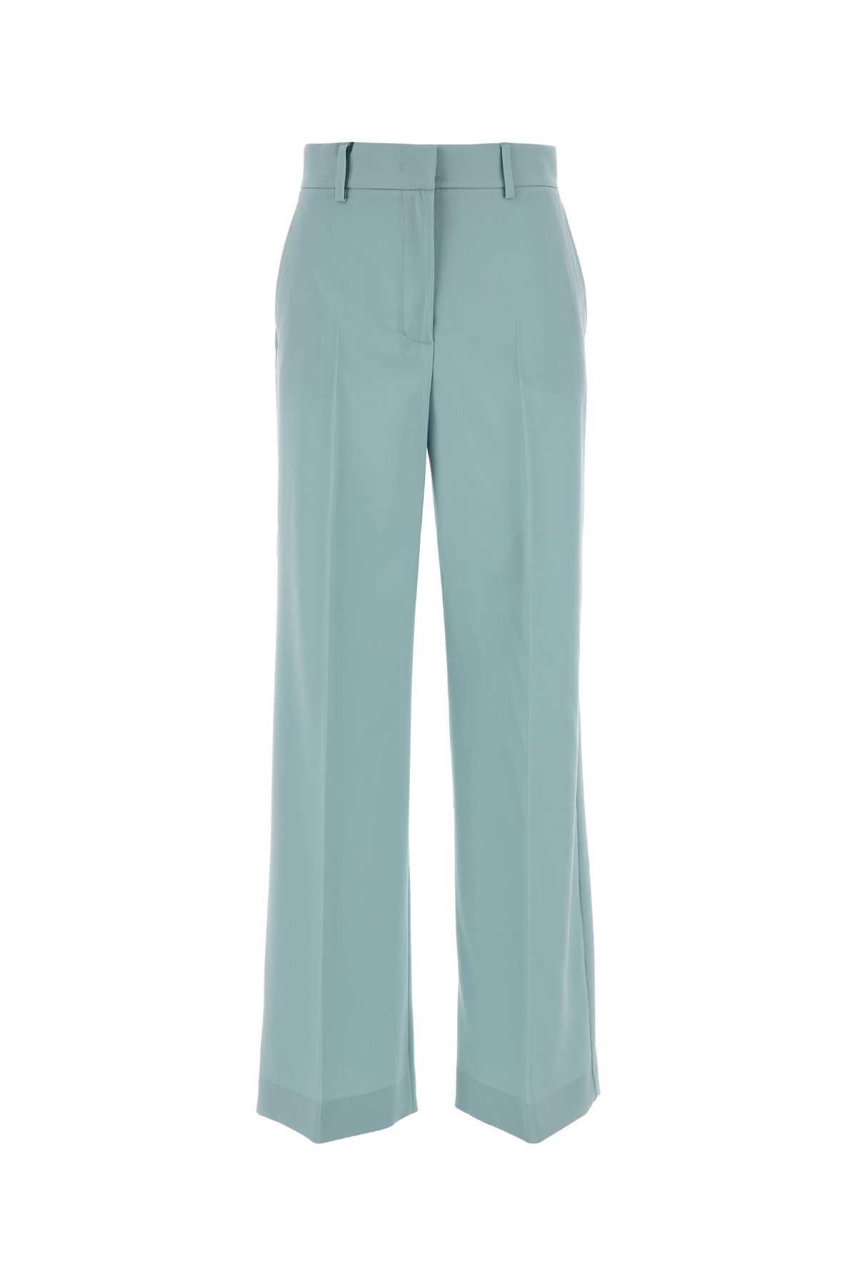 weekend max mara light blue wool visivo pant