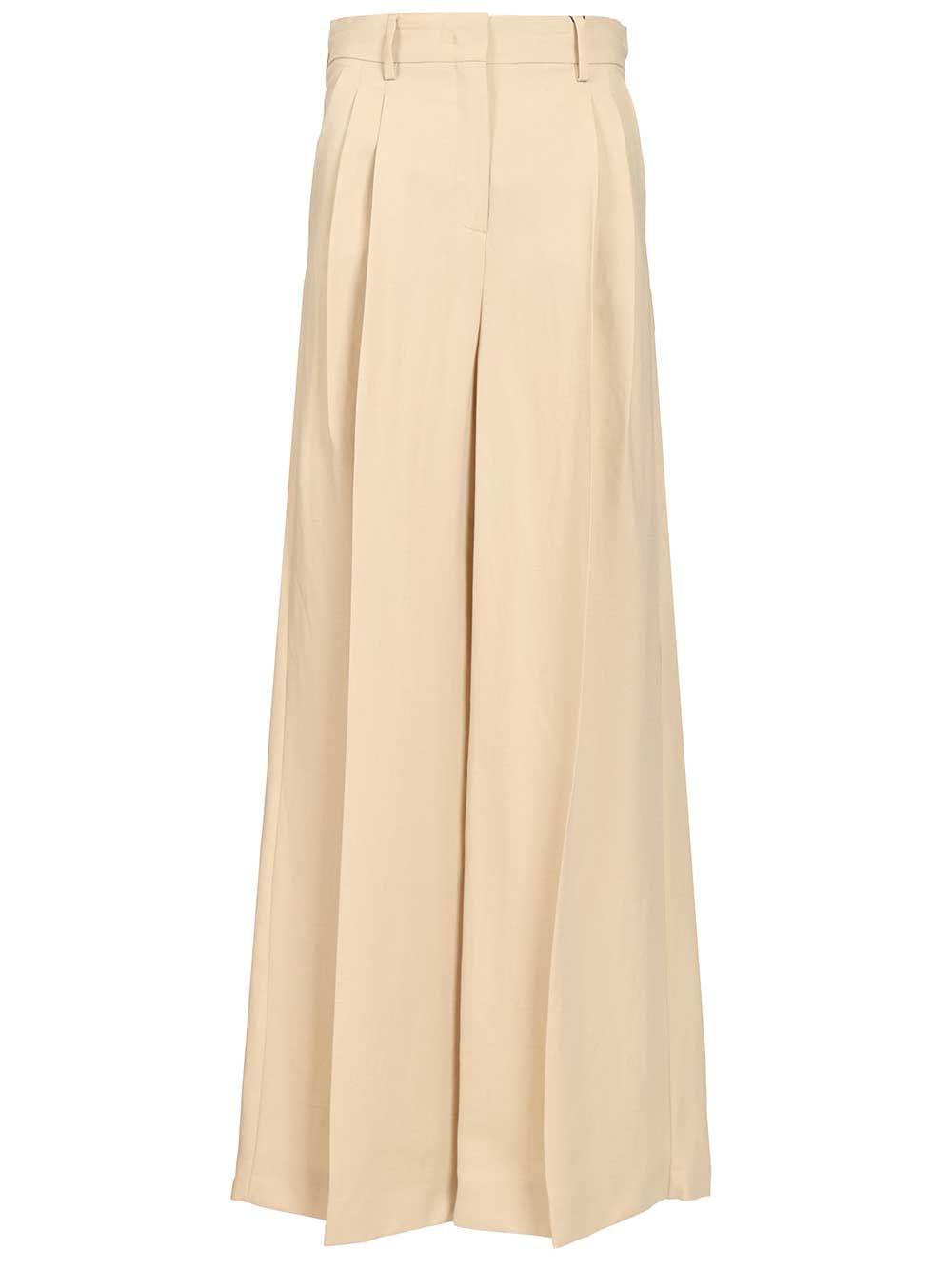 weekend max mara veliero pantalone white viscosa trousers - women