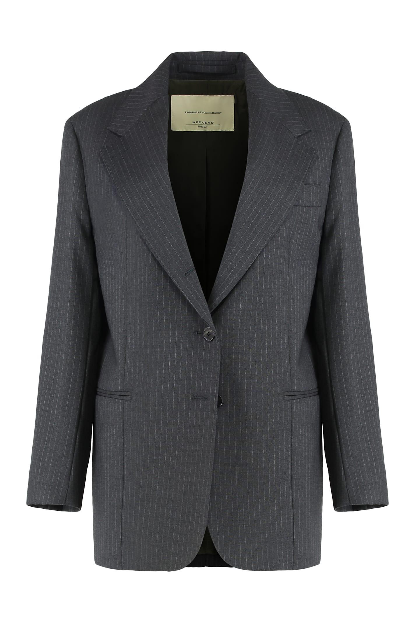 weekend max mara wool fabric blazer