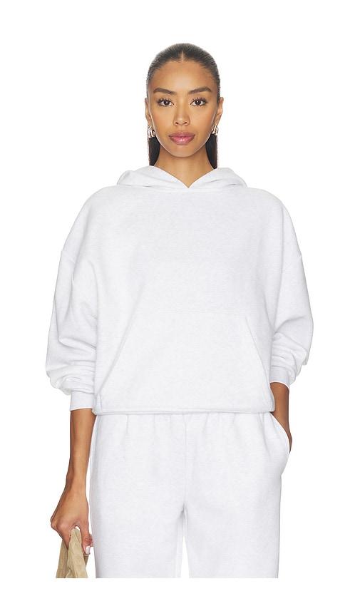 wellbeing + beingwell brooks hoodie in light grey.