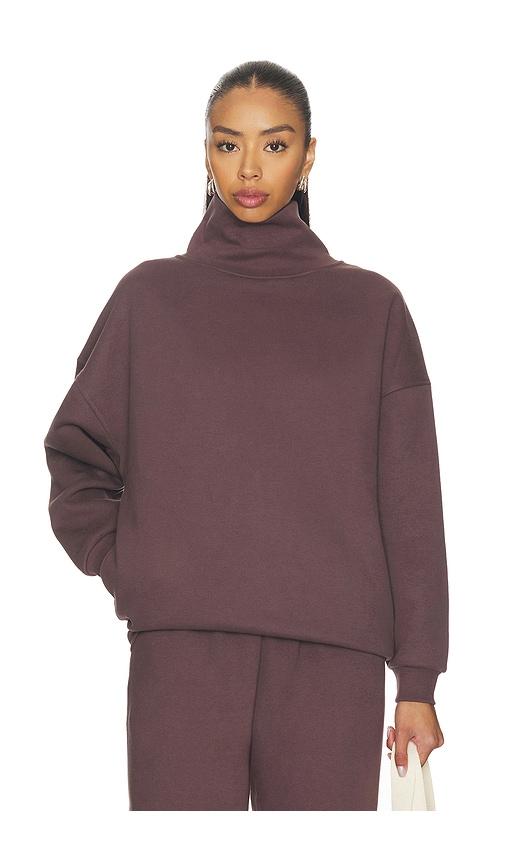 wellbeing + beingwell magnolia pullover in purple.
