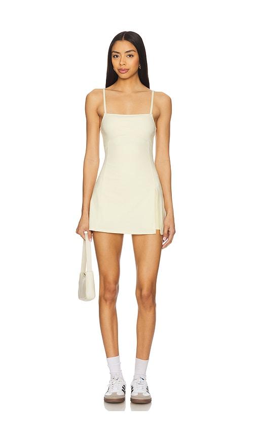 wellbeing + beingwell movewell astrid dress in yellow.