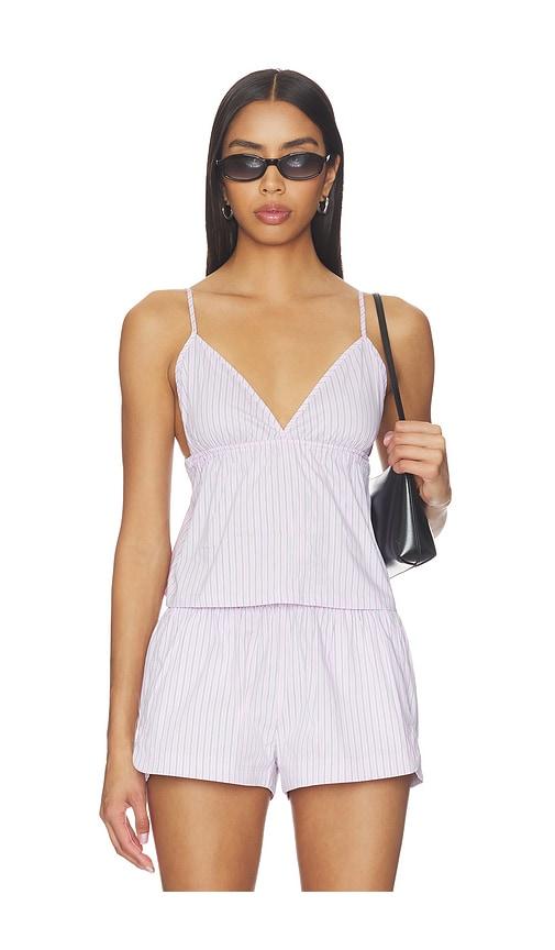 wellbeing + beingwell muir top in pink.