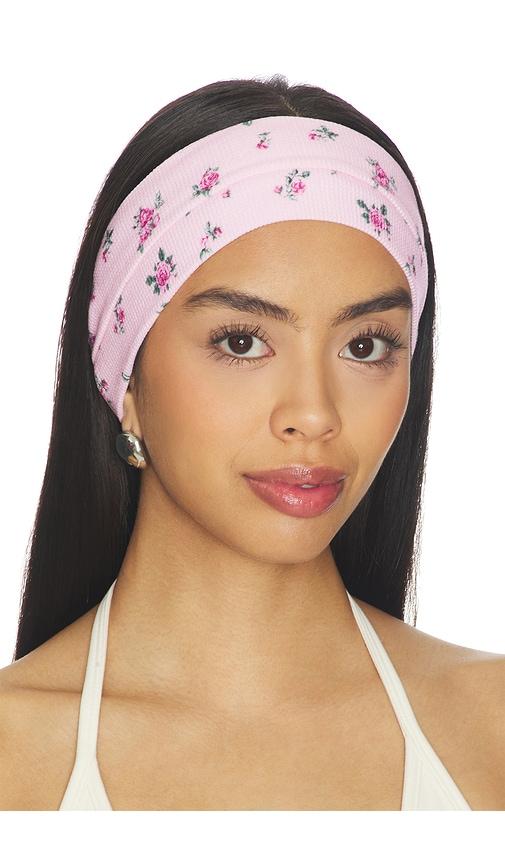 wellbeing + beingwell sable headband in pink.