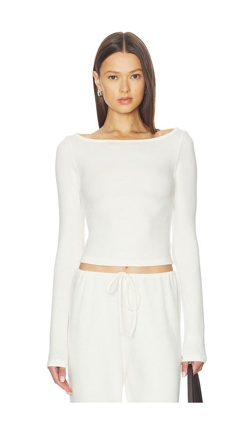wellbeing + beingwell sawyer top in white.