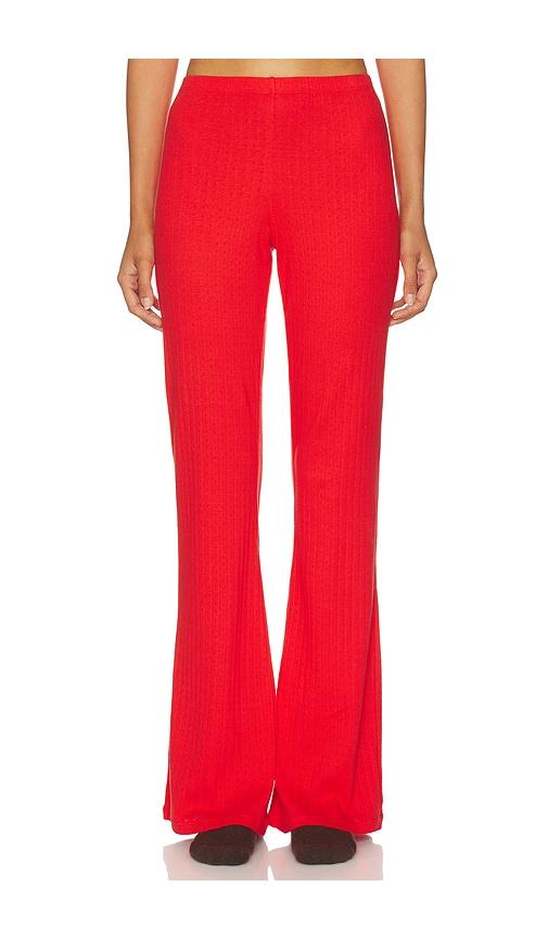 wellbeing + beingwell shaw pant in red. - size l (also in xxs, xs, s, m)