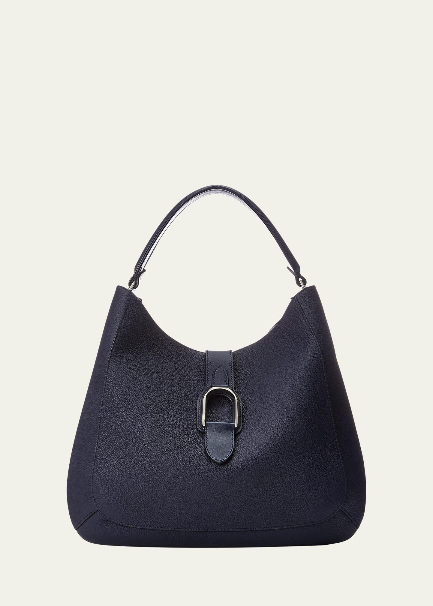 wellington leather hobo bag