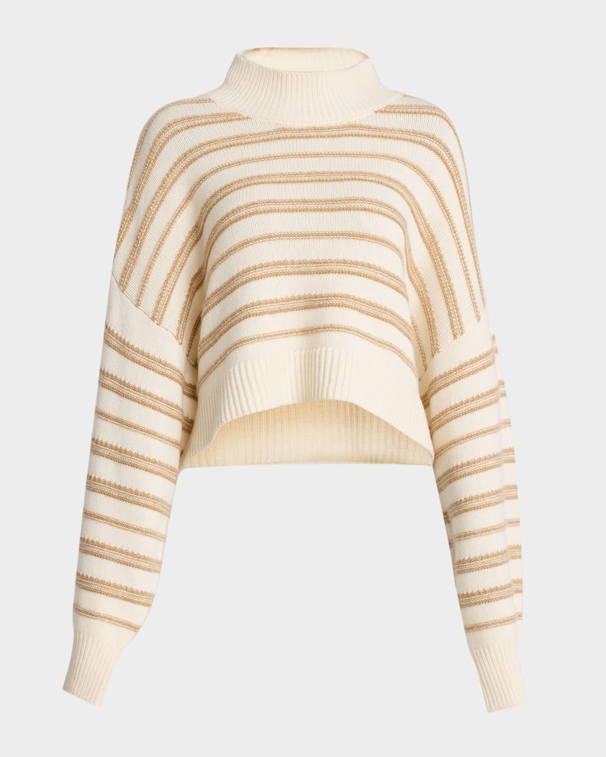 wells cropped cashmere pullover