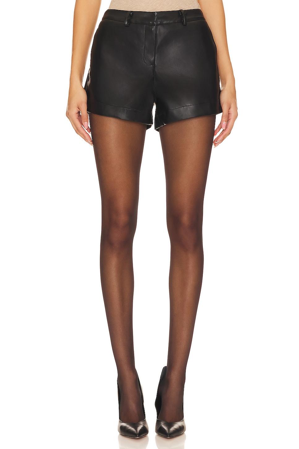 wendy faux leather shorts
