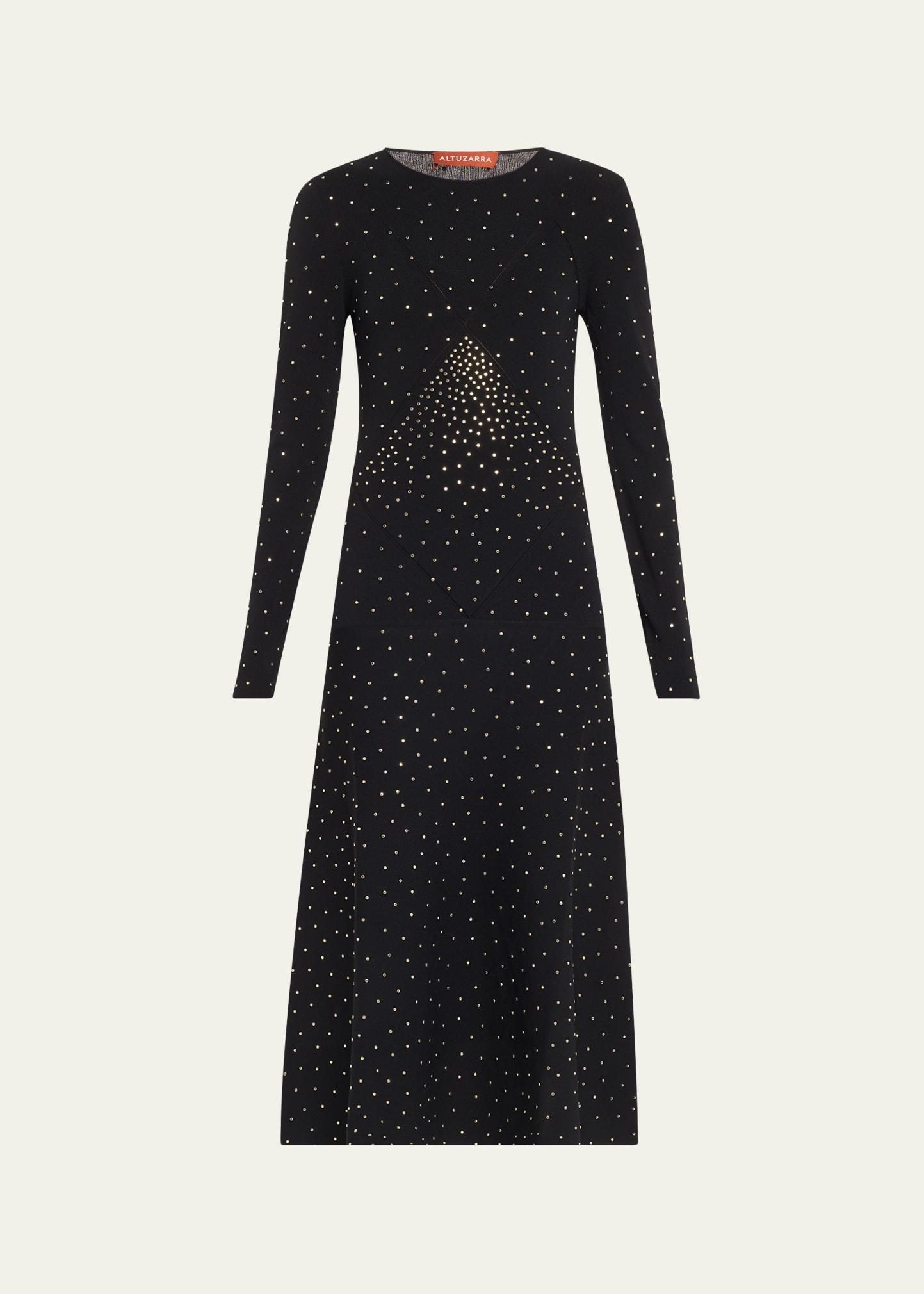 wenny studded maxi dress